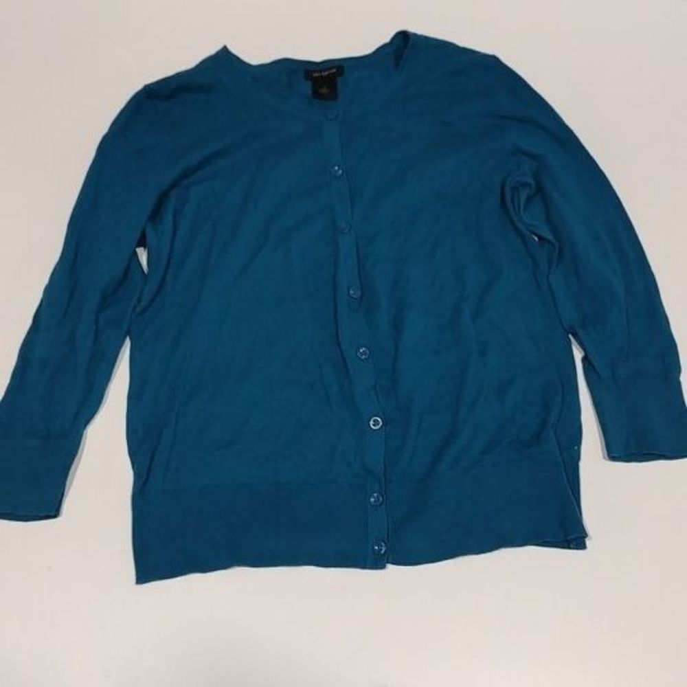 Teal Cardigan by Ann Taylor. Size M Cute 3/4 sleeve